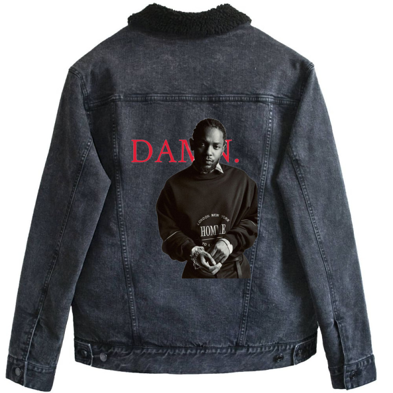 Kendrick Rap Damn Album Unisex Sherpa-Lined Denim Jacket by ascuyfrentz | Artistshot