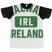 Galway Ireland Gym Style Grey With Distress Dark G Graphic T-shirt | Artistshot