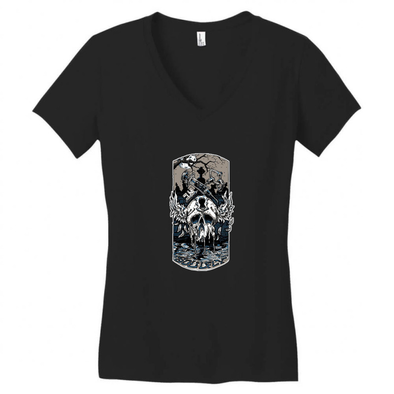 Key And Vaccine Tomb Women's V-Neck T-Shirt by ascuyfrentz | Artistshot