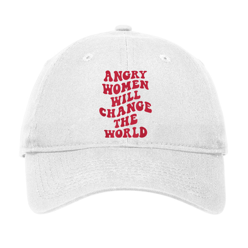 Vintage Woman Rights Angry Women Will Change World Adjustable Cap by wafaha | Artistshot