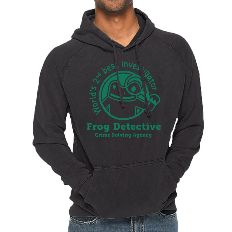 Frog Detective Vintage Hoodie by heinchapaj | Artistshot