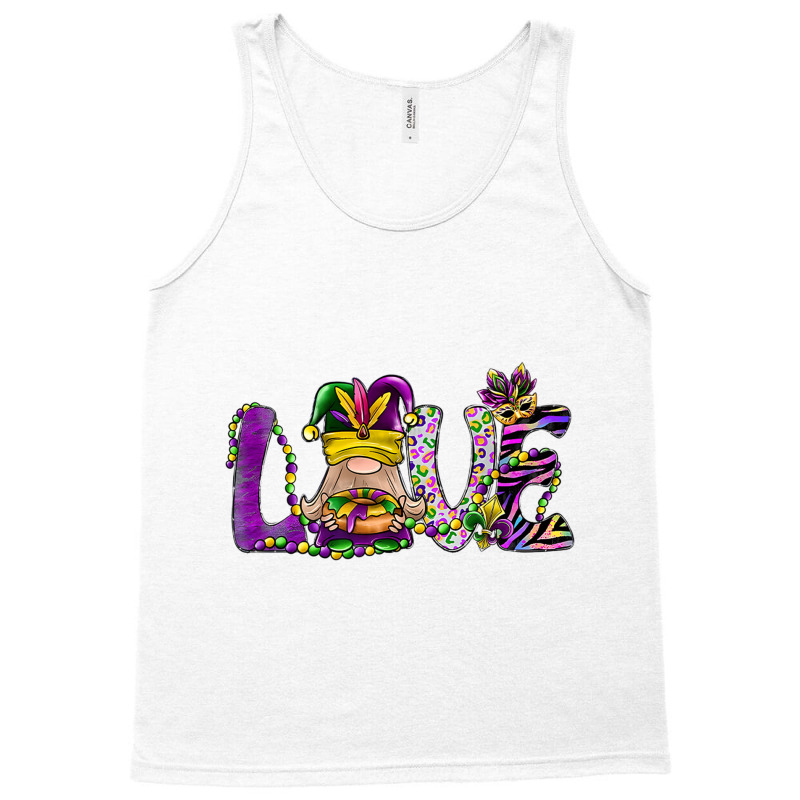 Gnome Love Mardi Gras King Cake Fat Tuesday New Or Tank Top | Artistshot