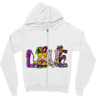 Gnome Love Mardi Gras King Cake Fat Tuesday New Or Zipper Hoodie | Artistshot