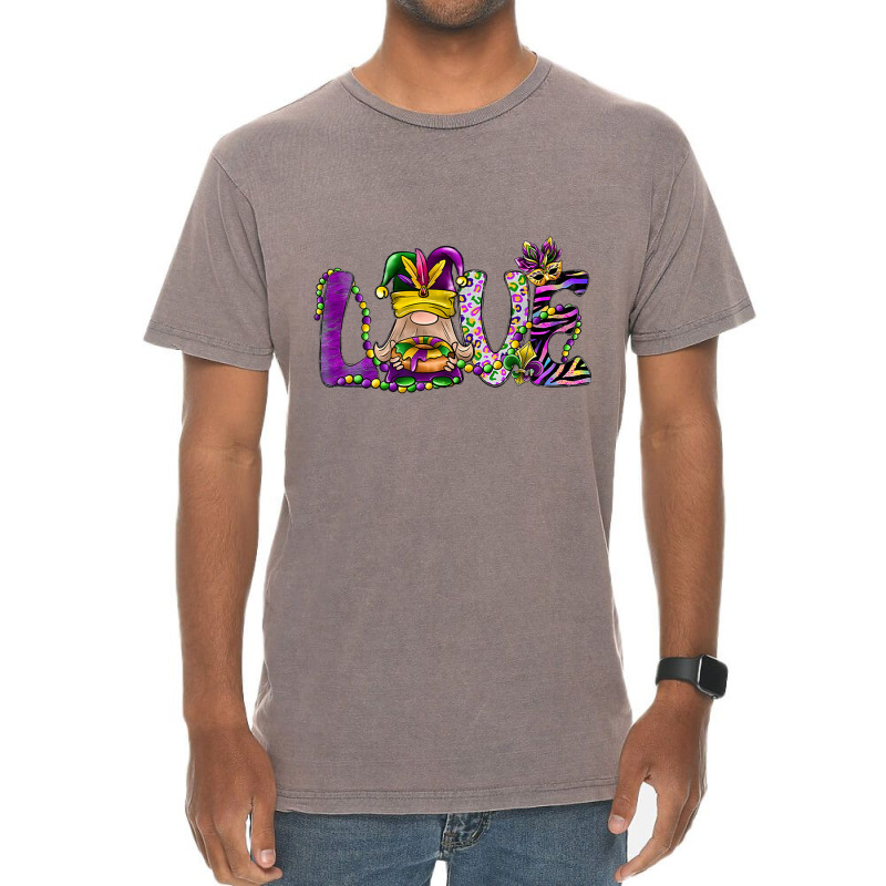 Gnome Love Mardi Gras King Cake Fat Tuesday New Or Vintage T-shirt | Artistshot