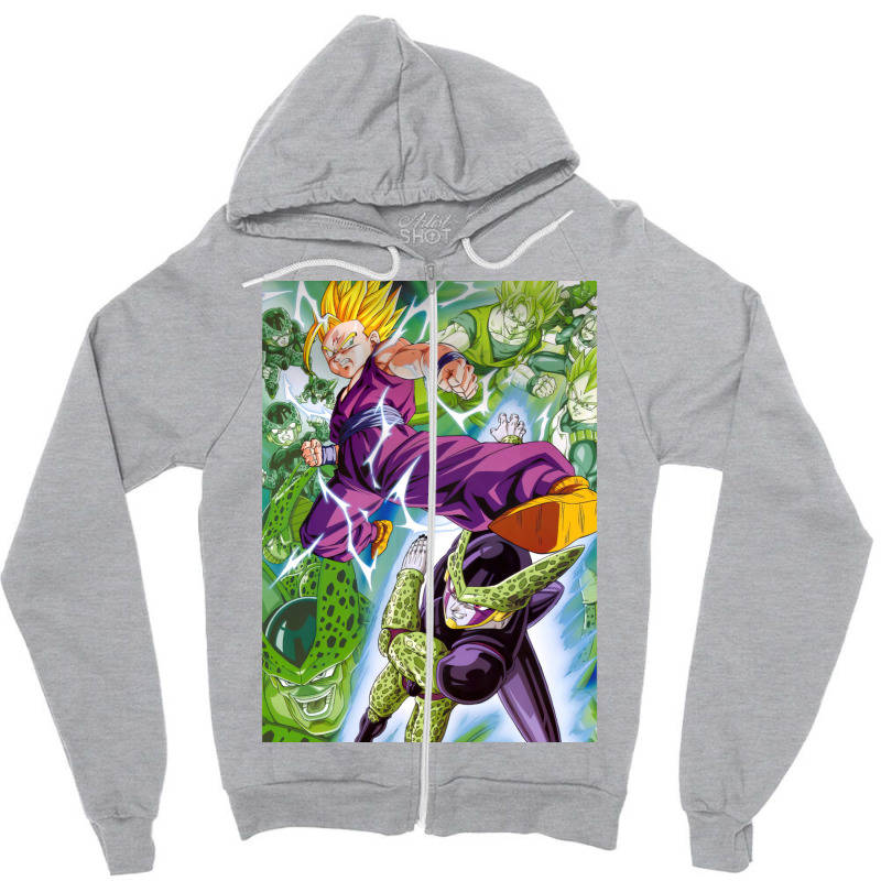 Anime Dragonball Goku Cell Zipper Hoodie by fujiogathb | Artistshot