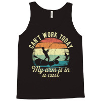 Cant Work Today My Arm Is In A Cast Funny Fishing Hunting Lover Gift V Tank Top | Artistshot