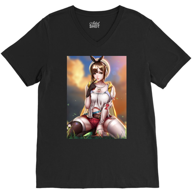 Atelier Ryza V-Neck Tee by fujiogathb | Artistshot