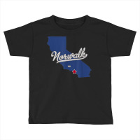 Norwalk California Ca Map T Shirt Toddler T-shirt | Artistshot