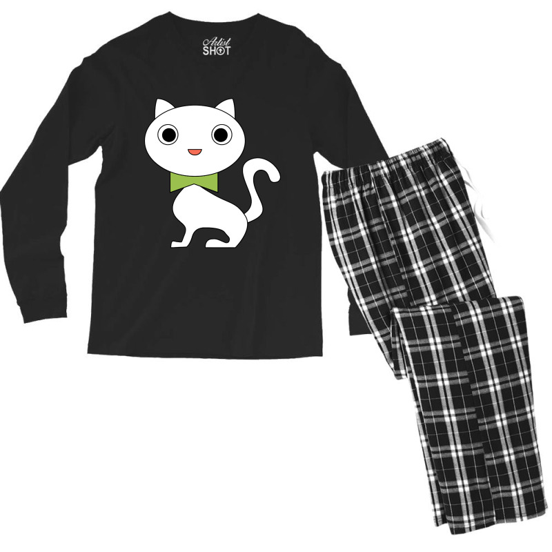 Limited Edition Cute Cat Kitties International Cat Men's Long Sleeve Pajama Set by lethithu856 | Artistshot