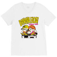 Banana Float Bubble Gum V-neck Tee | Artistshot