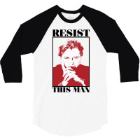 Resist This Man 3/4 Sleeve Shirt | Artistshot