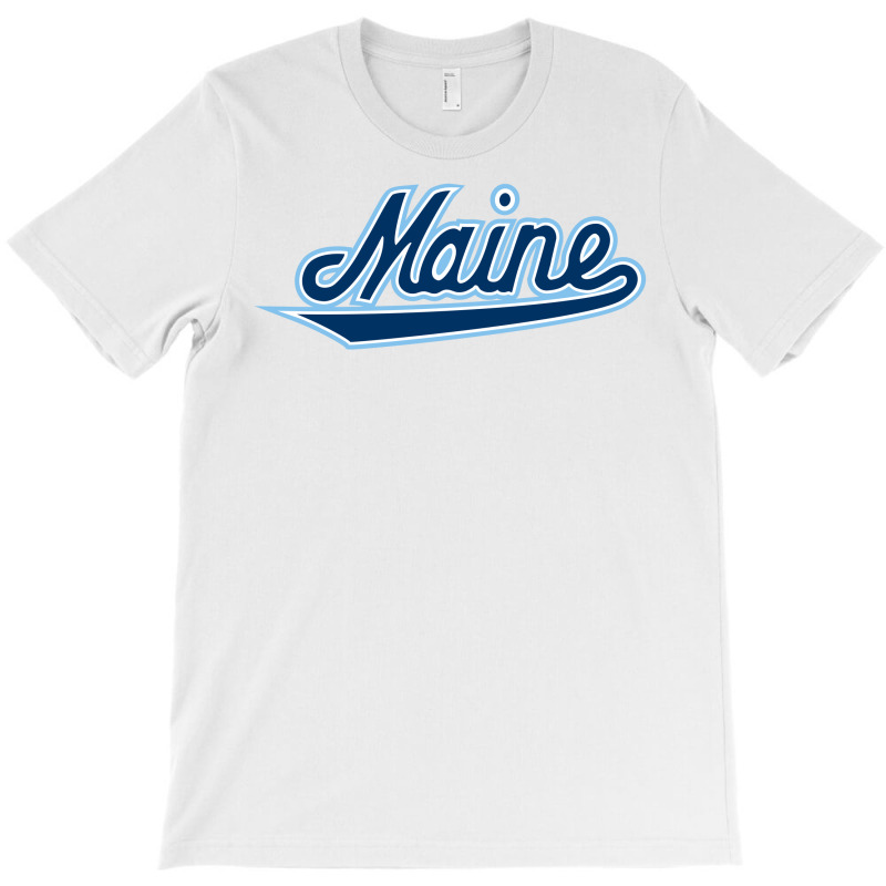 Maine, Black ,bears ,script, T-Shirt by viscaro | Artistshot