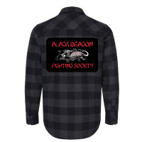 Black Dragon Fighting Society Flannel Shirt | Artistshot