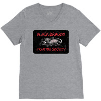 Black Dragon Fighting Society V-neck Tee | Artistshot