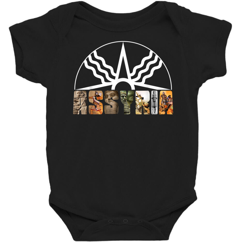 Assyria Land Assyrian Flag Assyrian Winged Bull La Baby Bodysuit by africaka | Artistshot