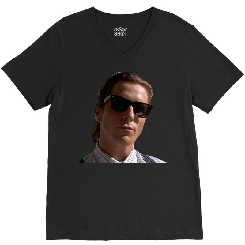 Cool Patrick Bateman From American Psycho V-Neck Tee by fujiogathb | Artistshot