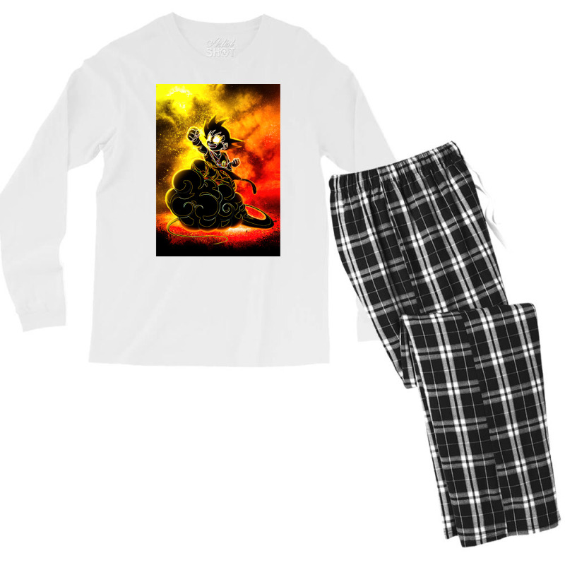 Dark Soul Of Son Goku Men's Long Sleeve Pajama Set by fujiogathb | Artistshot