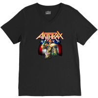 Anthrax Robot Vintage V-neck Tee | Artistshot