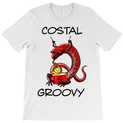 Costal Groovy Fitted V Neck T Shirt T-shirt Designed By Herman Suherman