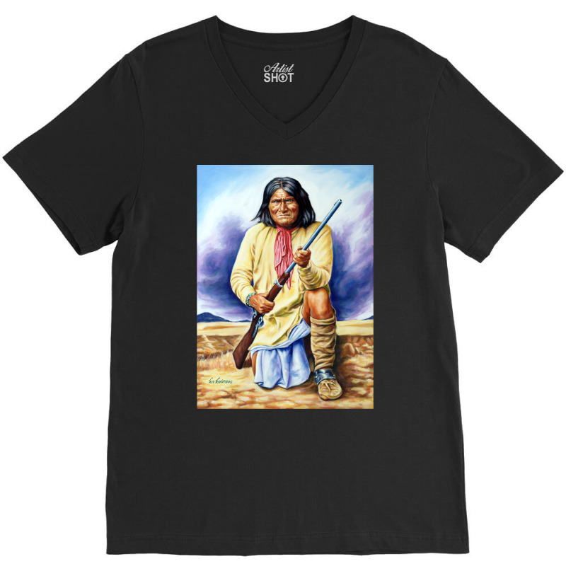 Geronimo V-neck Tee | Artistshot