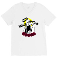 Girl Interrupted Aesthetic Art V-neck Tee | Artistshot