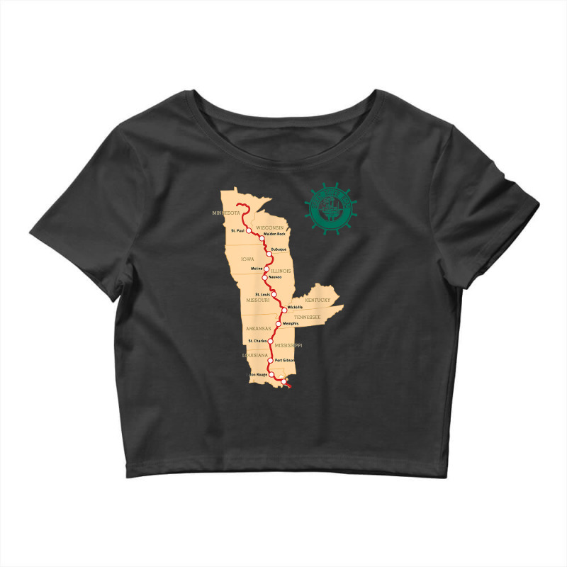 Great River Road Tshirt Roadtrip Tshirt Crop Top | Artistshot