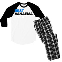 Best Vanaema Ever Shirt Cute Estonian Grandma Gift Men's 3/4 Sleeve Pajama Set | Artistshot