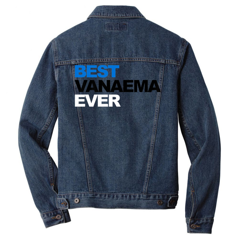 Best Vanaema Ever Shirt Cute Estonian Grandma Gift Men Denim Jacket | Artistshot