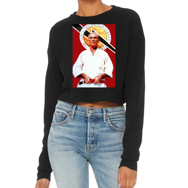 Helio Gracie   Famed Brazilian Jiu Jitsu Grandmast Cropped Sweater | Artistshot