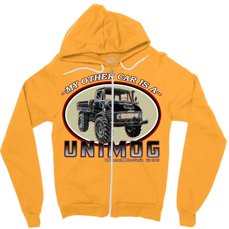 My Other Car Is A Unimog Zipper Hoodie by hermesginderq | Artistshot