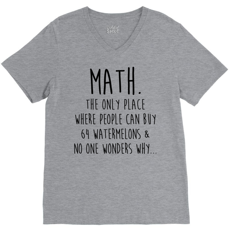 Math. V-Neck Tee by peickkerberk | Artistshot