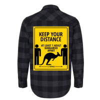 Please Keep At Least 1 Kangaroo Apart Flannel Shirt | Artistshot