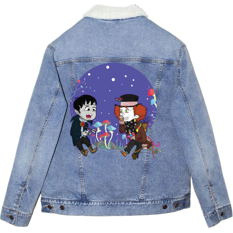 Hatter And Barnabas Collins Unisex Sherpa-lined Denim Jacket | Artistshot