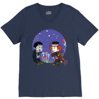 Hatter And Barnabas Collins V-neck Tee | Artistshot