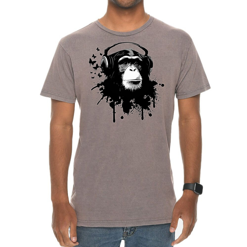 Monkey Business   Black Vintage T-Shirt by peickkerberk | Artistshot