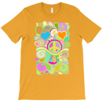 Psychedelic Hippy Retro Peace Art 1 T-shirt | Artistshot