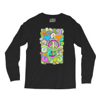 Psychedelic Hippy Retro Peace Art 1 Long Sleeve Shirts | Artistshot