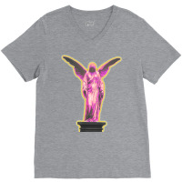 Desidero  Crying Angel  Vapowave Aesthetics V-neck Tee | Artistshot