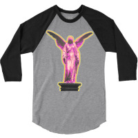 Desidero  Crying Angel  Vapowave Aesthetics 3/4 Sleeve Shirt | Artistshot