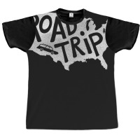 Road Trip Usa   Blue Graphic T-shirt | Artistshot