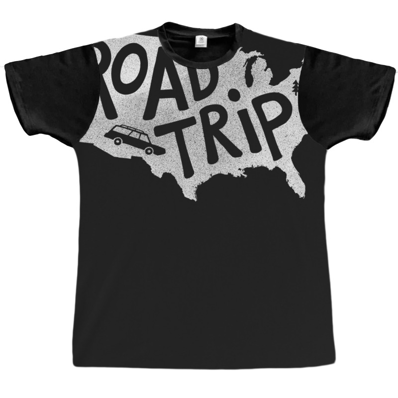 Road Trip Usa   Blue Graphic T-shirt by hermesginderq | Artistshot