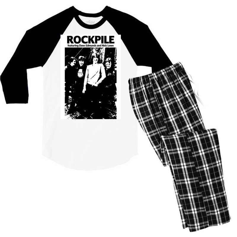 Rockpile Nick Lowe Dave Edmunds Pubrock Pub Rock S Men's 3/4 Sleeve Pajama Set by hermesginderq | Artistshot