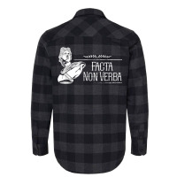 Latin Saying   Facta Non Verba T Shirt Flannel Shirt | Artistshot