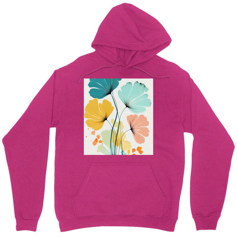 Ryleigh   Watercolor Flowers Abstract Painting Pat Unisex Hoodie by hermesginderq | Artistshot