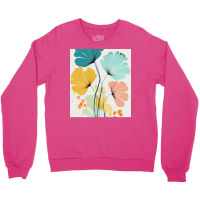 Ryleigh   Watercolor Flowers Abstract Painting Pat Crewneck Sweatshirt | Artistshot