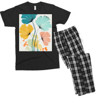 Ryleigh   Watercolor Flowers Abstract Painting Pat Men's T-shirt Pajama Set | Artistshot