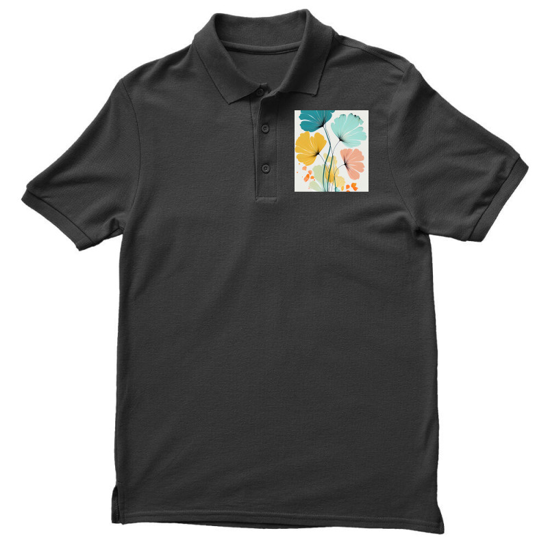 Ryleigh   Watercolor Flowers Abstract Painting Pat Men's Polo Shirt by hermesginderq | Artistshot