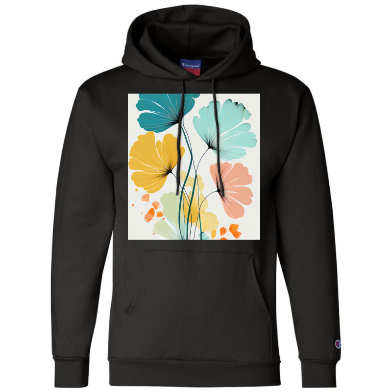 Ryleigh   Watercolor Flowers Abstract Painting Pat Champion Hoodie by hermesginderq | Artistshot