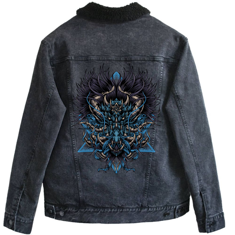 King Dragons Unisex Sherpa-lined Denim Jacket | Artistshot