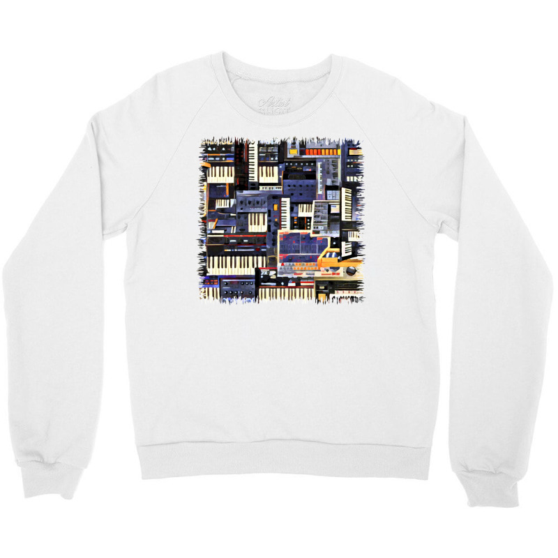 Synthesizer Lover Artwork Crewneck Sweatshirt | Artistshot